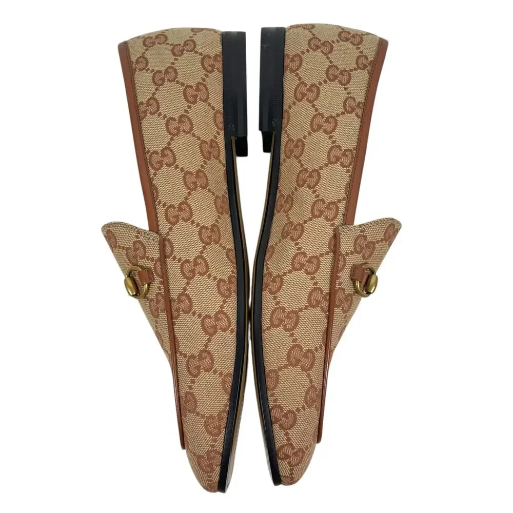 Gucci Jordaan GG Monogram Horsebit Loafer Ruggine Rust Size 40.5 - Picture 7 of 14